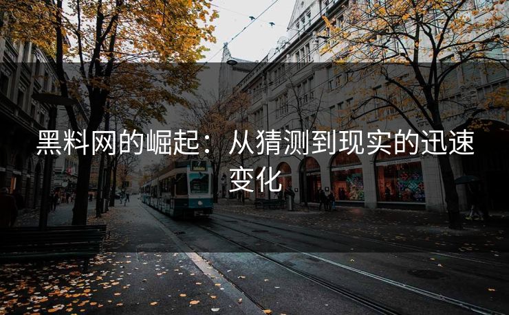 黑料网的崛起：从猜测到现实的迅速变化